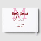 Equipe de mariée ajouter nom monogramme demoiselle (Verso)