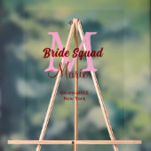 Equipe de mariée ajouter nom monogramme demoiselle (Neutre)