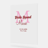 Equipe de mariée ajouter nom monogramme demoiselle (Angle)