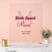Equipe de mariée ajouter nom monogramme demoiselle (Mariage)