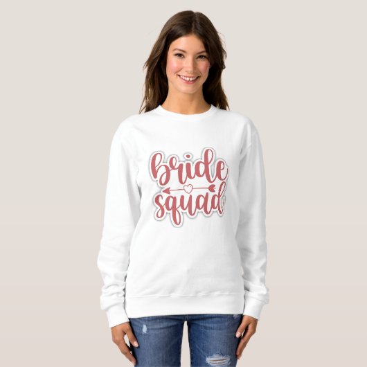 équipe de mariée sweatshirt mignon (Devant entier)