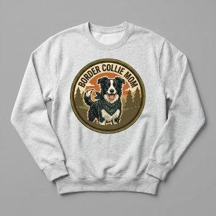 Équipe de mères Border Collie Sweatshirt à col ron