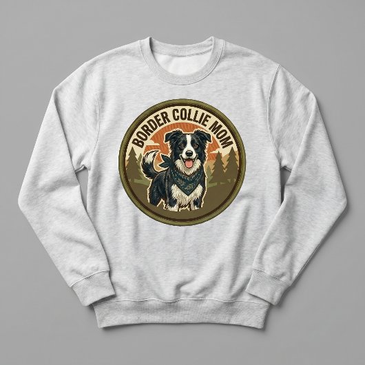 Équipe de mères Border Collie Sweatshirt à col ron