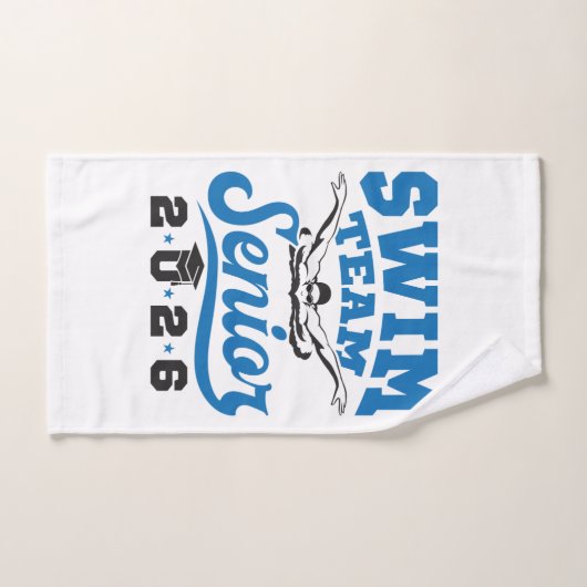 Équipe de natation Senior 2026 (Serviette à main)