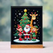 Équipe de Noël Santa Girafe Elfe Dabbing Ensemble (Neutre)