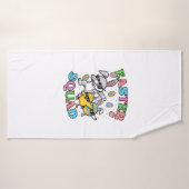 Équipe de Pâques Lapin Œuf Poussin Dab Équipage Co (Serviette de bain)