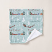 Équipe de père Noël (Gant de toilette)