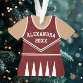 Équipe de pom-pom girl Varsity Maroon uniforme