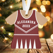 Équipe de pom-pom girl Varsity Maroon uniforme