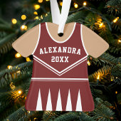 Équipe de pom-pom girl Varsity Maroon uniforme