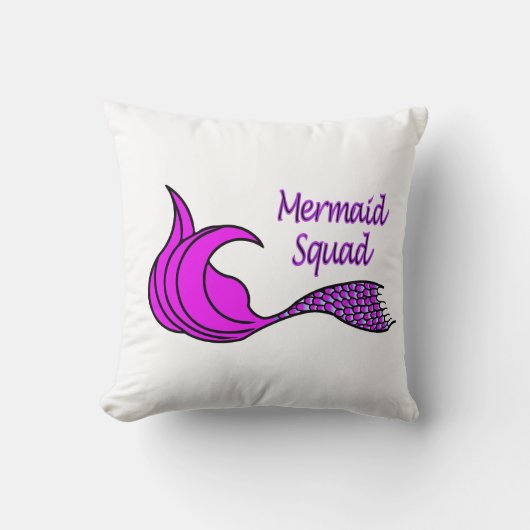 Équipe de sirène avec coussin décoratif à queue de (Recto)