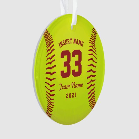 Équipe de softball personnalisée (devant)