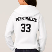 Équipe de softball rose, Nom et numéro du joueur (Dos)