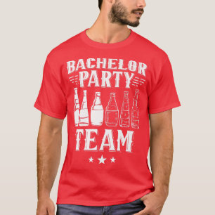 Équipe de soirée de bachelor T-Shirt Marié Mariée