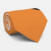 Équipe de sport Bouledogues orange cravate blanche (Roulé)