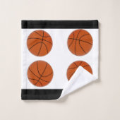 Équipe de sport de basket-ball Ensemble de serviet (Gant de toilette)