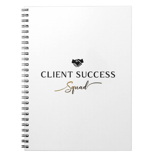 Équipe de succès client - Carnet d'équipe professi (Devant)