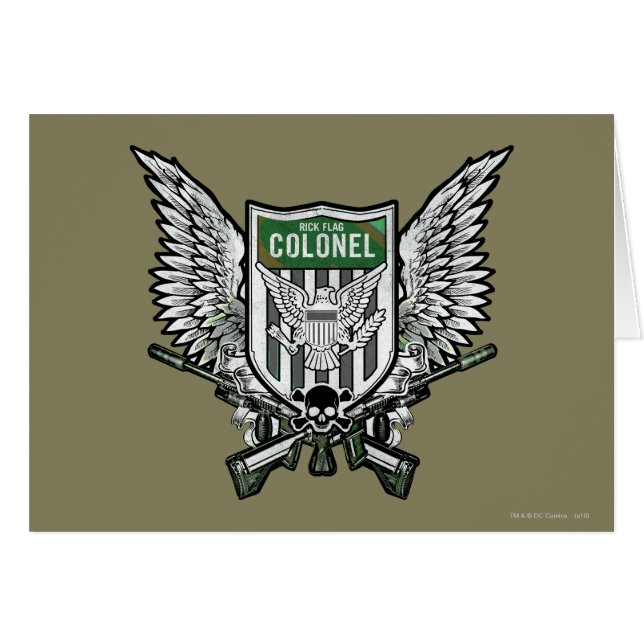 Équipe de suicide | Rick Drapeau aile crête de tat (Devant horizontal)