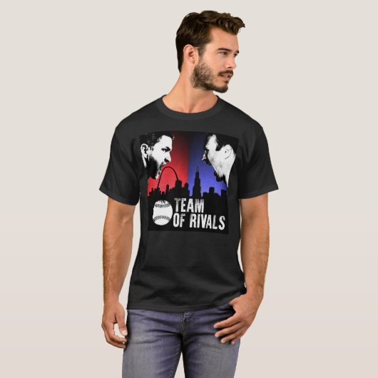 Équipe de T-shirt de Podcast de rivaux (Devant entier)