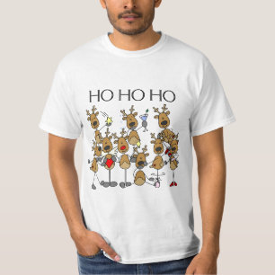 Équipe de T-shirts et de cadeaux de renne