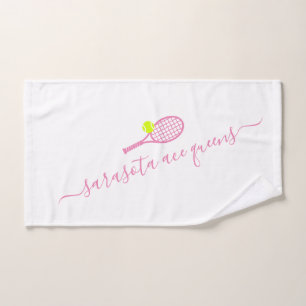 Équipe de tennis Nom rose Personnalisé
