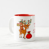 Équipe de vacances Père Noël Coffee Mug (Devant gauche)