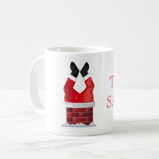 Équipe de vacances Père Noël Coffee Mug (Devant gauche)