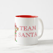 Équipe de vacances Père Noël Coffee Mug (Devant droit)
