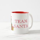 Équipe de vacances Père Noël Coffee Mug (Devant droit)