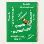 Équipe d'entraîneurs de football Personnalisé vert (Dos)