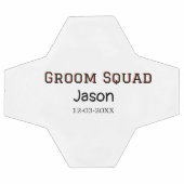 Équipe du marié témoin enterrement de vie de jeune (Plat)