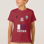 Équipe du Qatar de football #11 T-shirt (Devant)