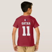 Équipe du Qatar de football #11 T-shirt (Dos entier)