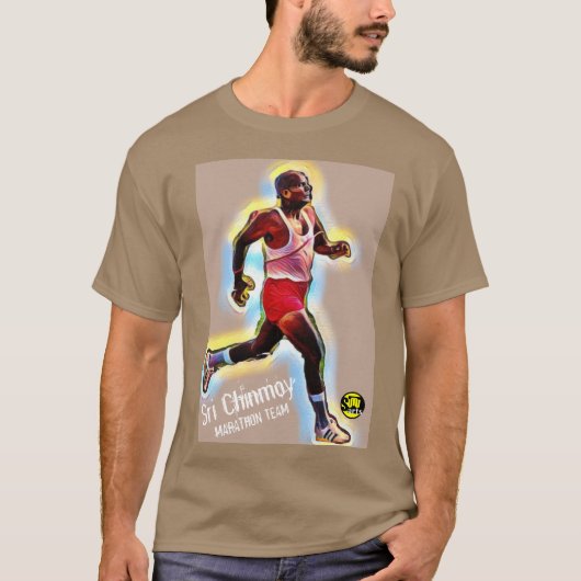Équipe du Sri Chinmoy Marathon de T-Shirt avec cit (Devant)