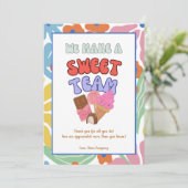 Équipe Enseignant Volontaire Collègue Carte de rem (Debout devant)