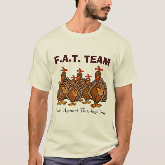 Équipe F.A.T. T-shirt Thanksgiving (Devant)