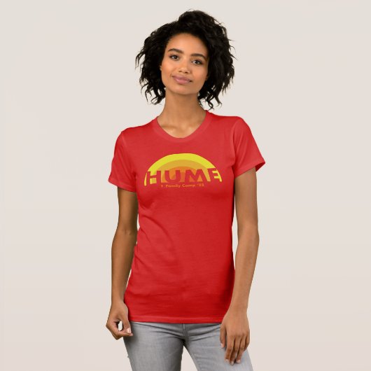 Équipe féminine T-shirt rouge (Devant entier)