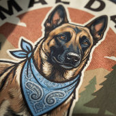 Équipe Mal Dad Sweatshirt Col Rond Malinois Belge