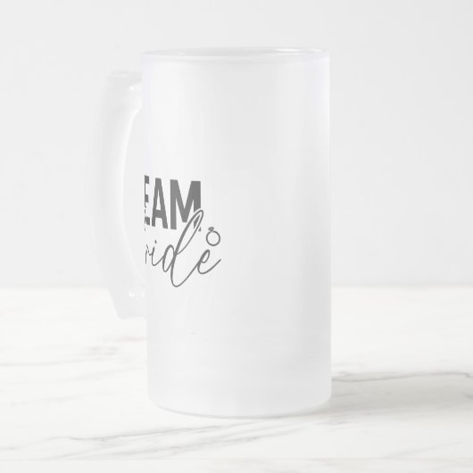 Équipe Mariée Frosted Mug (Devant gauche)