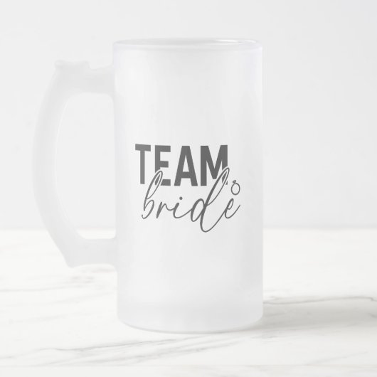 Équipe Mariée Frosted Mug (Gauche)