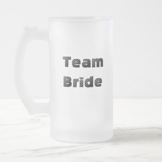 Équipe Mariée Frosted Mug (Gauche)