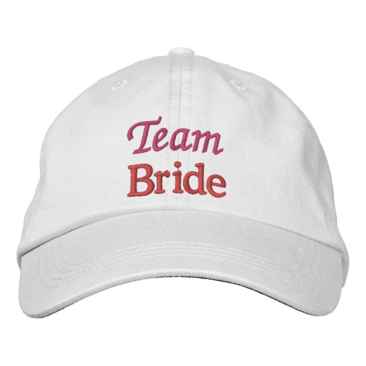 Équipe mariée Personnalisée Brodée Casquette de ba (Devant)