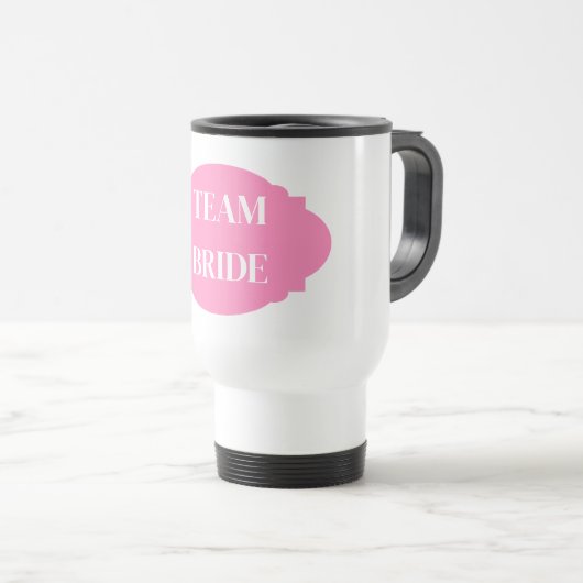 Équipe Mariée Voyage Mug (Devant droit)