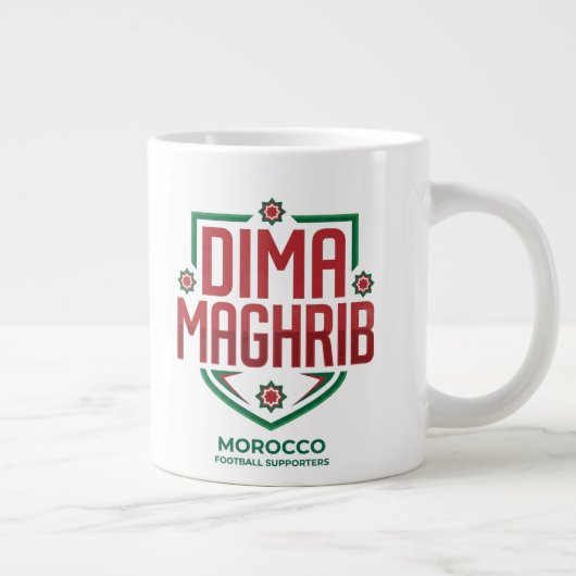 Équipe Maroc I Dima MAGHRIB Mug pour les fans de f (Droite)