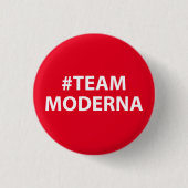 Équipe Moderna Covid Badge Pin Button Vaccin (Devant)