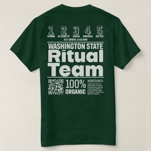 Équipe Rituelle 2025 WA - T-shirt Ameirah (Design dos)