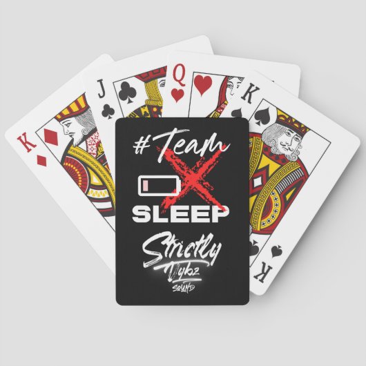 Équipe Sans Dormir Refroidissez Les Cartes De Jeu (dos)