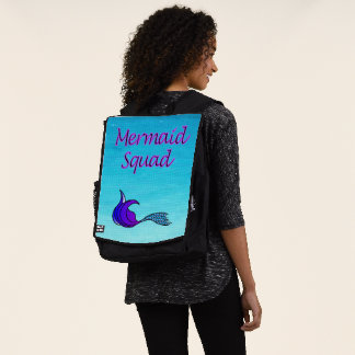 Équipe sirène Sac à dos queue de sirène violette e