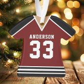 Équipe sportive de hockey Jersey Uniforme Maroon e