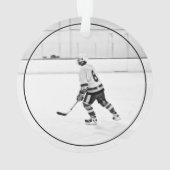 Équipe sportive de hockey sur glace Texte personna (dos)